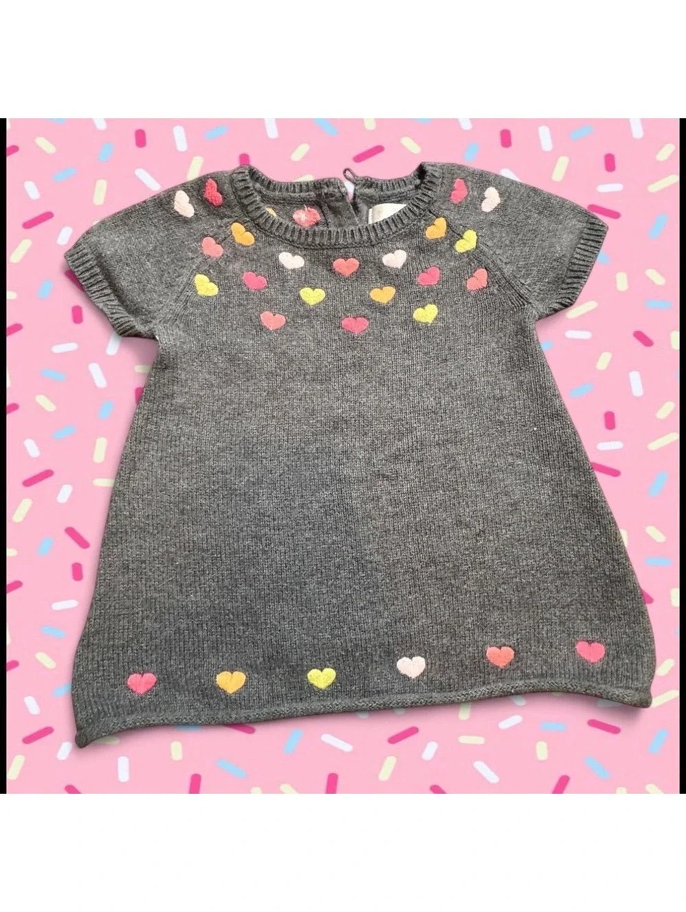 Gymboree gray knit sweater dress 2014